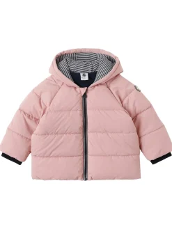 Hooded poly puffer jacket