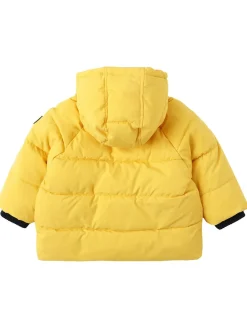 Hooded poly puffer jacket