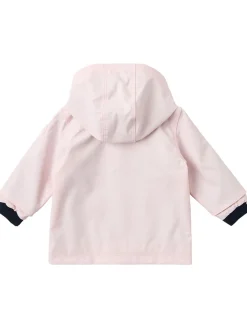 Hooded poly windbreaker