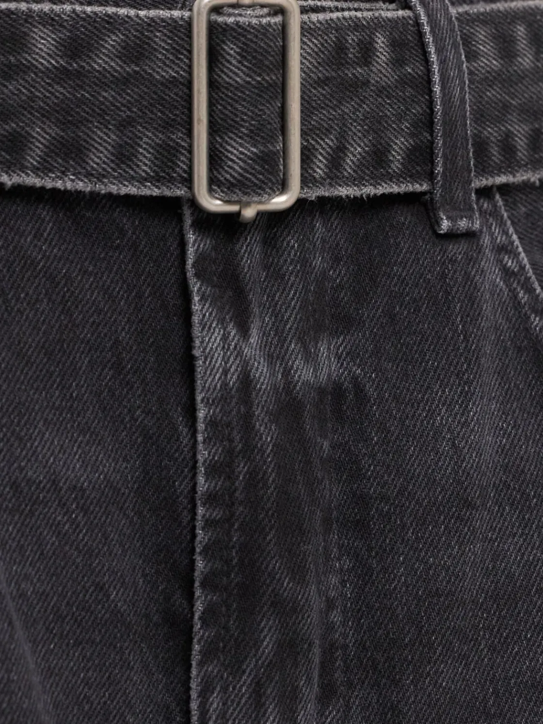 Jeans ampi vita media con risvolto