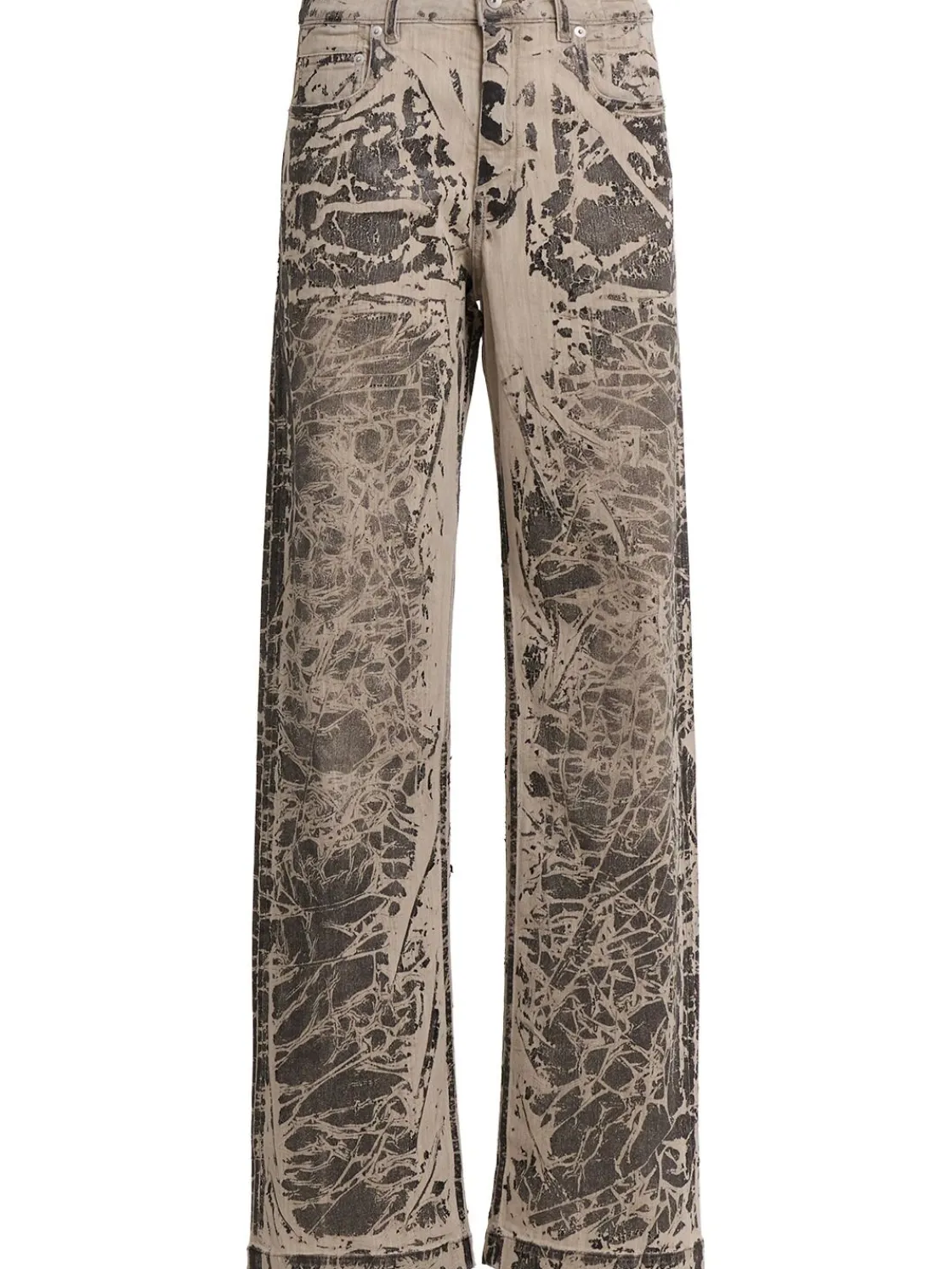 Jeans baggy vita media Geth in denim