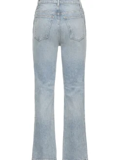Jeans dritti Abigail in denim di cotone