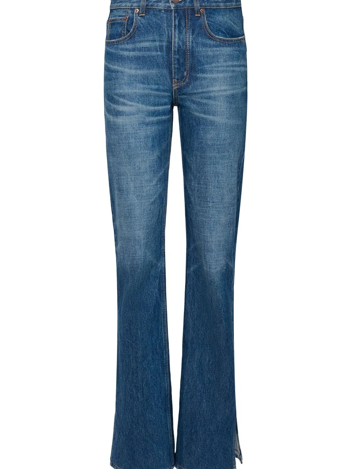 Jeans dritti vita alta