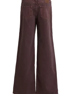 Jeans dritti vita bassa in denim