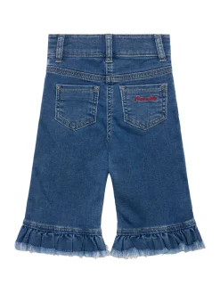 Jeans in misto cotone con ricami