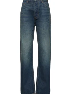 Jeans larghi vita alta