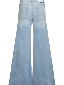Jeans larghi vita media