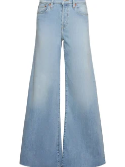 Jeans larghi vita media