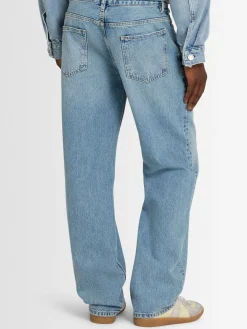 Jeans relaxed fit in denim di cotone