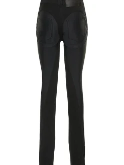 Jeans skinny in denim e jersey