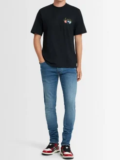 Jeans Stack in denim di cotone 15cm