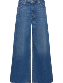 Jeans vita bassa loose fit in cotone