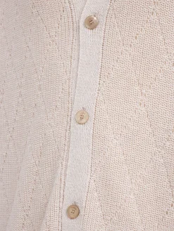 Knit cotton polo shirt