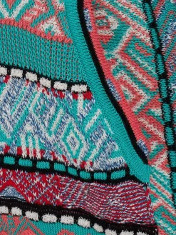 Knitted cotton blend hoodie
