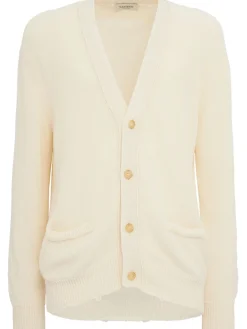 Knitted cotton boxy fit cardigan