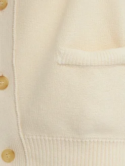 Knitted cotton boxy fit cardigan