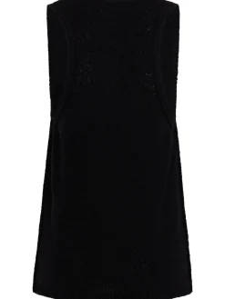 Knitted v-neck tank top