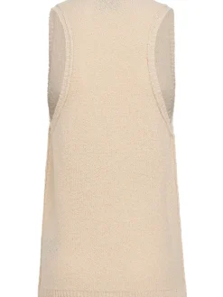 Knitted v-neck tank top