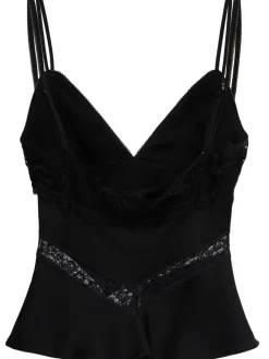 Lace & satin camisole