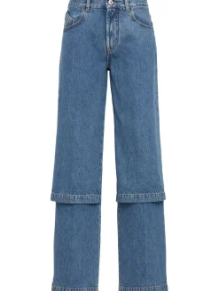 Layered baggy jeans