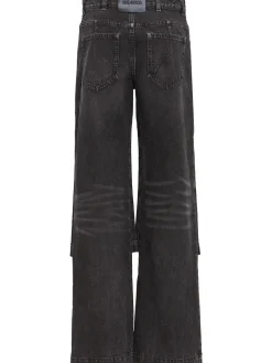 Layered baggy jeans