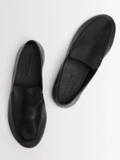 Leather loafers