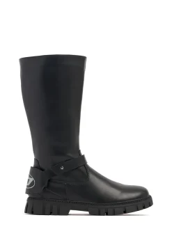 Leather & synthetic boots