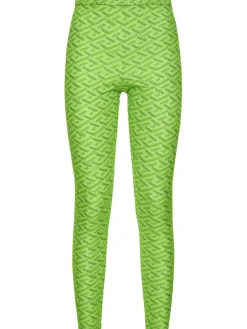 Leggings in jersey con logo