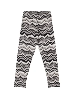 Leggings in jersey di misto cotone stampato