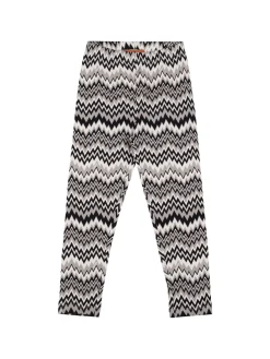 Leggings in jersey di misto cotone stampato