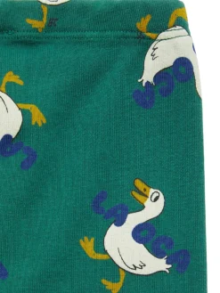 Leggings in misto cotone organico con stampa