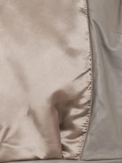 Leva puffer leather jacket