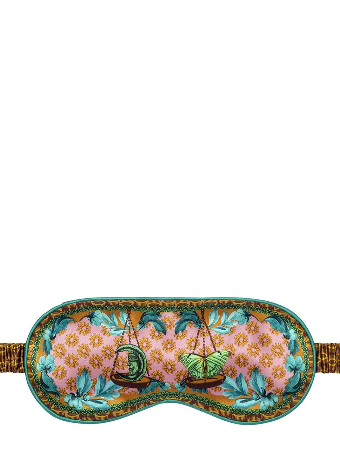 Libra printed silk sleep mask