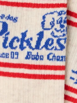 Logo cotton blend socks