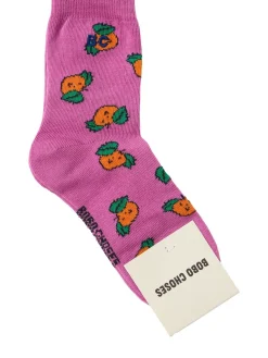 Logo cotton blend socks