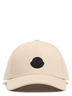 Logo cotton gabardine baseball cap