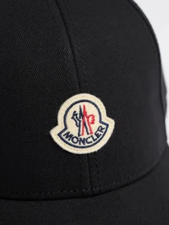 Logo cotton gabardine baseball cap