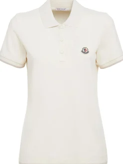Logo cotton piquet polo shirt