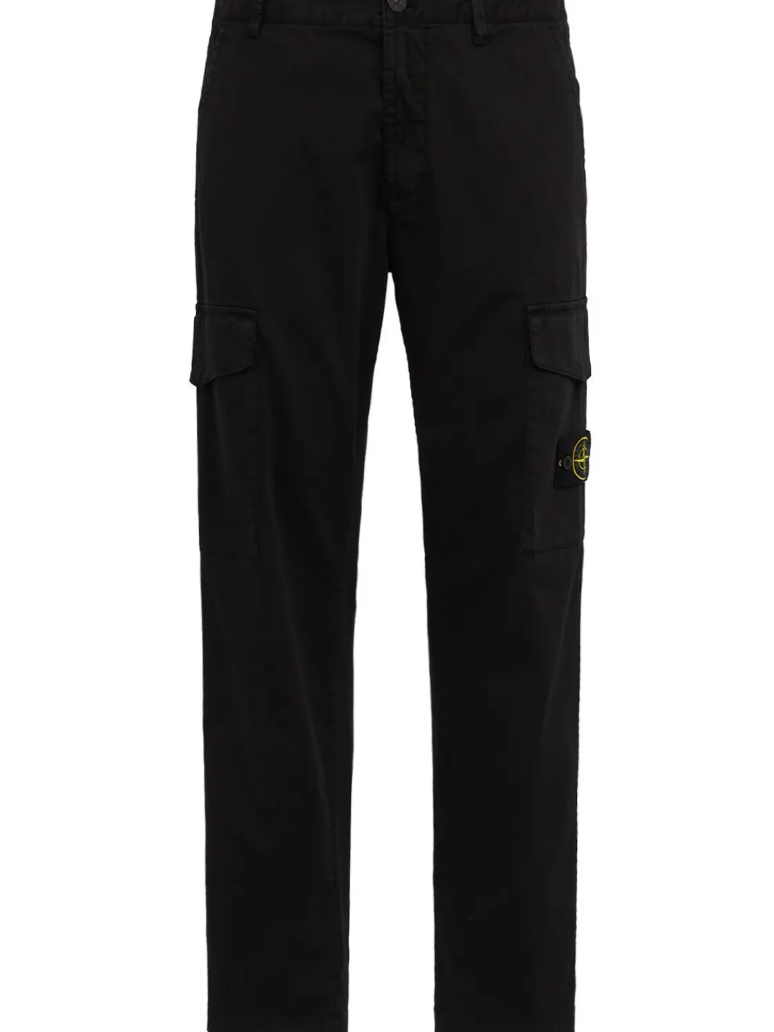 Logo cotton regular pants