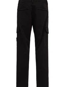 Logo cotton regular pants