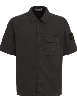 Logo cotton short sleeved shirt