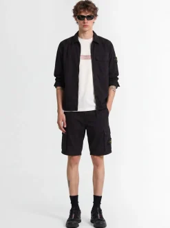 Logo cotton slim shorts