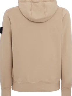 Logo cotton zip hoodie