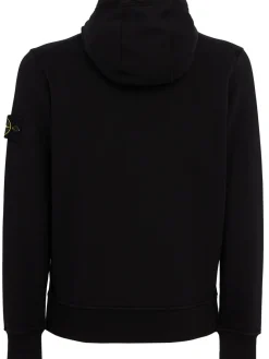 Logo cotton zip hoodie
