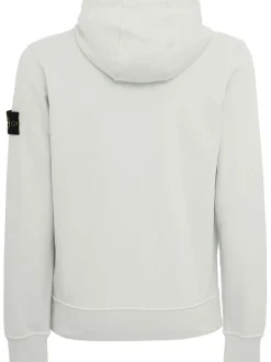 Logo cotton zip hoodie