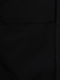 Logo cotton zip-up overshirt