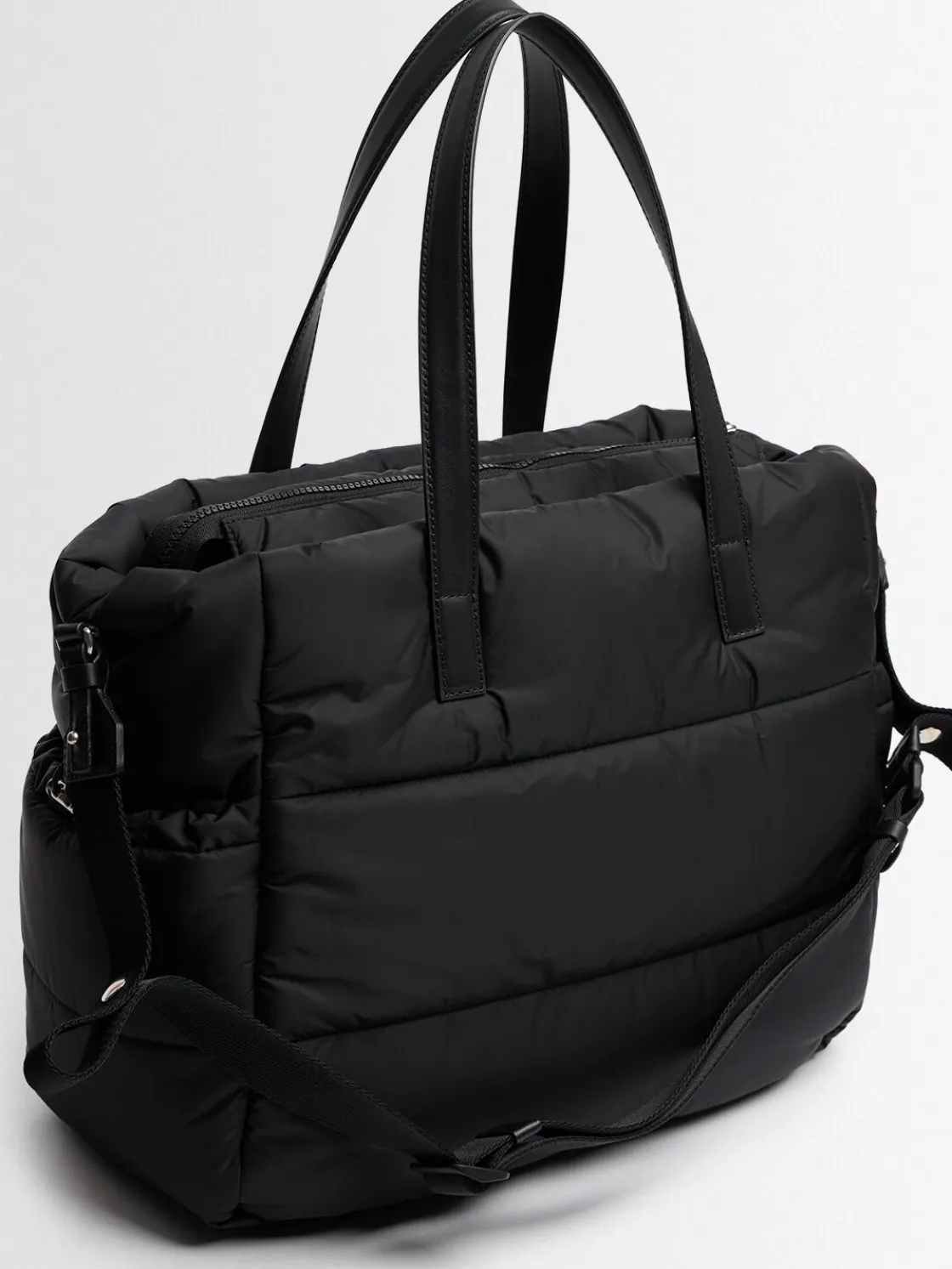 Logo nylon diaper bag