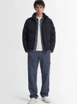 Logo nylon down jacket