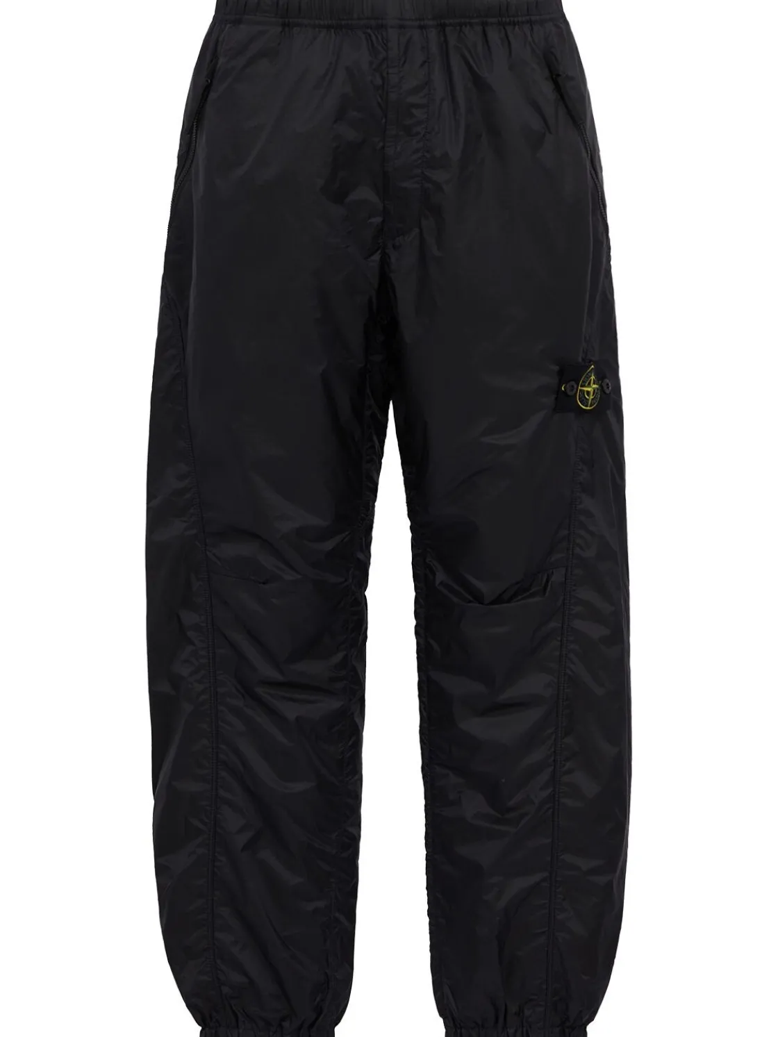 Logo nylon loose pants