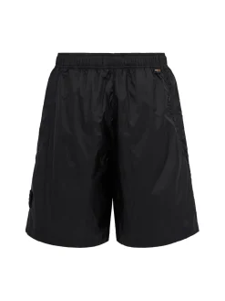 Logo nylon loose wide shorts